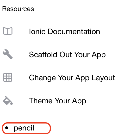 Ionic Firestore Pencil